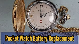 How To Change a Pocket Watch Battery  Watch Repair Channel [upl. by Ruhnke]