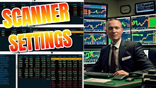 Scanner Settings for Day Trading daytrade stocks [upl. by Natloz]