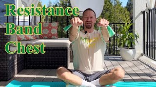 Resistance Band Chest Workout  At Home 10 Minute Workout [upl. by Adoc]