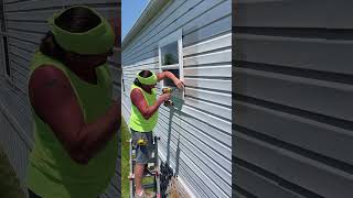 Mobile Home Remodel New windows and window trim [upl. by Andel]