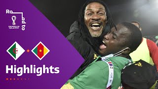 Algeria v Cameroon  FIFA World Cup Qatar 2022 Qualifier  Match Highlights [upl. by Haelahk]