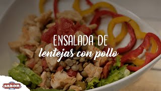 Ensalada de lentejas con pollo [upl. by Nirag]