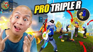 Mr Triple R Pro Enemies in My Game 😱 Intense Unbelievable Solo Vs Squad Gameplay  Free Fire Max [upl. by Frangos92]