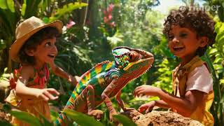 ColorChanging Chameleons Children Song [upl. by Tronna]