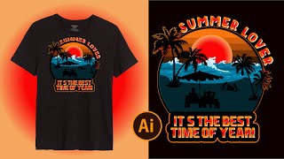 summer t shirt design tutorial banglahow to create a t shirt designt shirt design sourcing 1 [upl. by Rma]