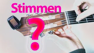 Gitarre stimmen mit Stimmgerät für Anfänger genau erklärt  Tutorial [upl. by Yzeerb814]