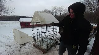 THE ULTIMATE FIREWOOD STORAGE SOLUTION AN IBC TOTE WITH PLASTIC ROOF  COMPLETE BUILD [upl. by Lorenzo]