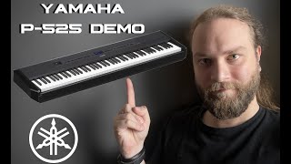 Yamaha P525 Demo  No Talking [upl. by Ainolopa]