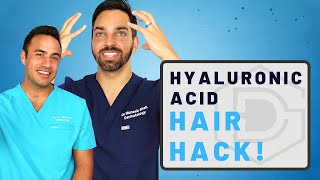 HYALURONIC ACID HAIR HACK  DERMATOLOGIST REVIEW [upl. by Nylesaj]