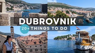 20 Things to Do in Dubrovnik Croatia  The Top Attractions amp Daytrips [upl. by Ramas898]