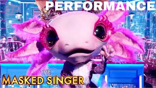 Axolotl sings “Can’t Fight The Moonlight” by LeAnn Rimes  MASKED SINGER SEASON 9 EP 6  COUNTRY [upl. by Aicyla]