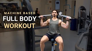 Beginner’s Full Body Gym Workout Machines Only  Build Muscle amp Strength [upl. by Anaitsirc]