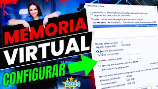 💥Cómo configurar la memoria virtual en Windows 10 y 11 2024✅👌 [upl. by Hebbe]