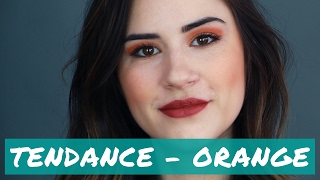 Comment porter la tendance maquillage ORANGE  Simone x Clin doeil [upl. by Chao]