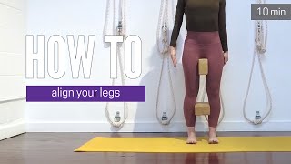 Align Your Legs for a Strong Foundation  Iyengar Yoga [upl. by Ikkin]