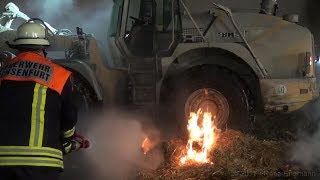 17062017  400 Einsatzkräfte bei verheerendem Großbrand in Ochsenfurt [upl. by Millwater186]