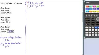 Matematik 5000 matematik 2b Kapitel 1 Uppgift 1455 algebraisk lösning [upl. by Malachi]