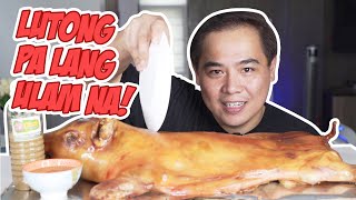 COCHINILLO MUKBANG 5 KG CRUNCHY Cochinillo PINOY Mukbang [upl. by Ardnasil]