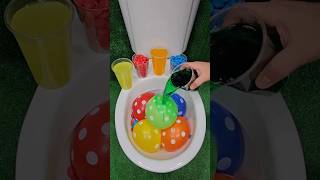 ASMR Various Candy Colors Rainbow Balloon in Toilet [upl. by Infield311]