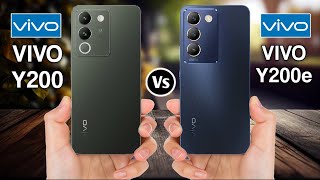 Vivo Y200 Vs Vivo Y200e [upl. by Ylerebmik]