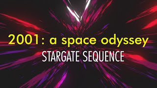 2001 A Space Odyssey 1968 Stargate Sequence ReCreation [upl. by Joselyn]