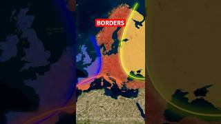 Where Are Europes Inner Boundaries  🔥🌍 shorts maps borders europe facts germany france [upl. by Karel]