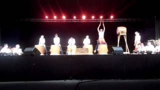 Samuel marsden Whitby Taiko drummers in the 2014 Ployfest [upl. by Lebiram]