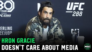 Kron Gracie doesnt care about media day Answers 10 questions in under 2 and a half minutes [upl. by Annoled]