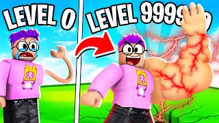 Starting Over As A NOOB But With The STRONGEST PET In ROBLOX ARM WRESTLE SIMULATOR MAX LEVEL [upl. by Asiul210]