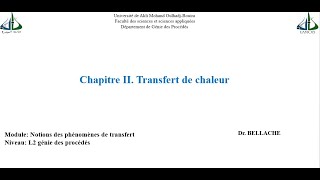 Transfert de Chaleur [upl. by Llatsyrc]