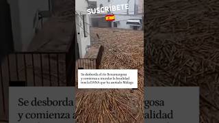 🇪🇸 SITUACIÓN CRÍTICA EN BENAMARGOSA AL DESBORDARSE EL RIO 🇪🇸 shorts viral malaga españa [upl. by Meridith]