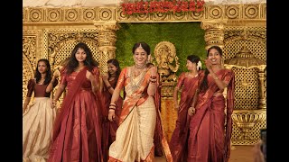 Kerala Wedding Dance full Video  Saranya ❤ Anil  Bride amp Cousins Dance Performance  2023 [upl. by Marylin]