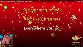 Its Beginning To Look A Lot Like Christmas Karaoke Version [upl. by Madalyn]