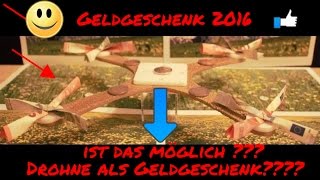 Geldschein falten zum Flugzeug Oder zur Drohne  Das Geldgeschenk [upl. by Einafpets997]