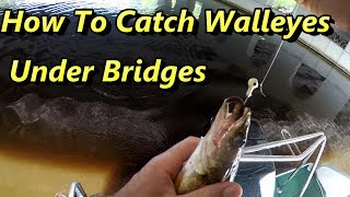 How To Catch Summer Walleyes Under Bridges [upl. by Hasina]