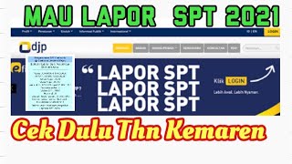 Begini Cara Cek SPT Tahunan Tahun Sebelumnya [upl. by Scoville]