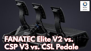 Fanatec CSL Elite V2 vs CSP V3 vs CSL Pedale im AZ Vergleichstest [upl. by Tessie]