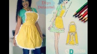 DIY Como hacer un Delantal  Talla única Tutorial de SANDRA PADILLA [upl. by Thornton463]