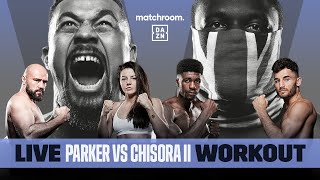 Joseph Parker vs Derek Chisora 2 amp Undercard Media Workout [upl. by Lyred956]