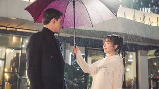 Cinderella holds an umbrella for a man caught in the rain but he is actually the CEO [upl. by Odo]