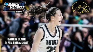 CAITLIN CLARK IS TAKING THE IOWA HAWKEYES TO THE FINAL FOUR 🔥  ESPN College Basketball [upl. by Colan]