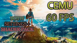 Cemu 1170 and Up  Settings for 60 FPS for Zelda BOTW  Shader Pack for Smooth Gameplay  2020 [upl. by Ponton801]