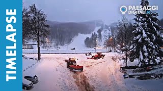 Pulizia Strade dalla neve Cerreto Laghi RE  Time Lapse del 29 Dicembre 2020 [upl. by Vergos]