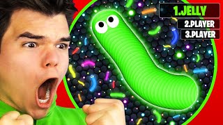 I BECAME THE LARGEST SNAKE In SLITHERIO World Record [upl. by Mini]