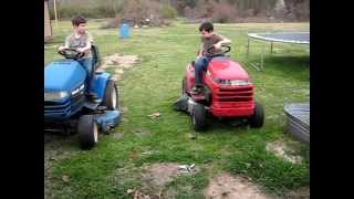 Kids on mowers [upl. by Atilegna]