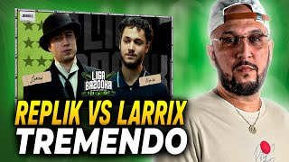 🧠 CHOQUE DE FILOSOFÍAS  PIEZAS REACCIONA A LARRIX VS REPLIK  LIGA BAZOOKA 2023 JORNADA 3 [upl. by Finbar]