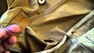 Carhartt repair TIMS SEWING VIDEO [upl. by Elwee310]