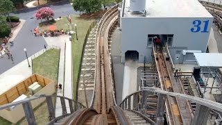 Carowinds Hurler Wooden Roller Coaster POV [upl. by Aileve56]