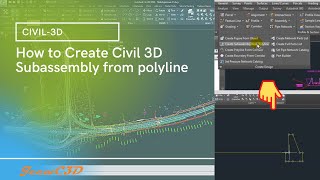 How to Create Civil 3D Subassembly from polyline [upl. by Bruckner]