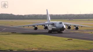 Heavy Antonov AN124 Ruslan visits Düsseldorf take off [upl. by Hagan931]